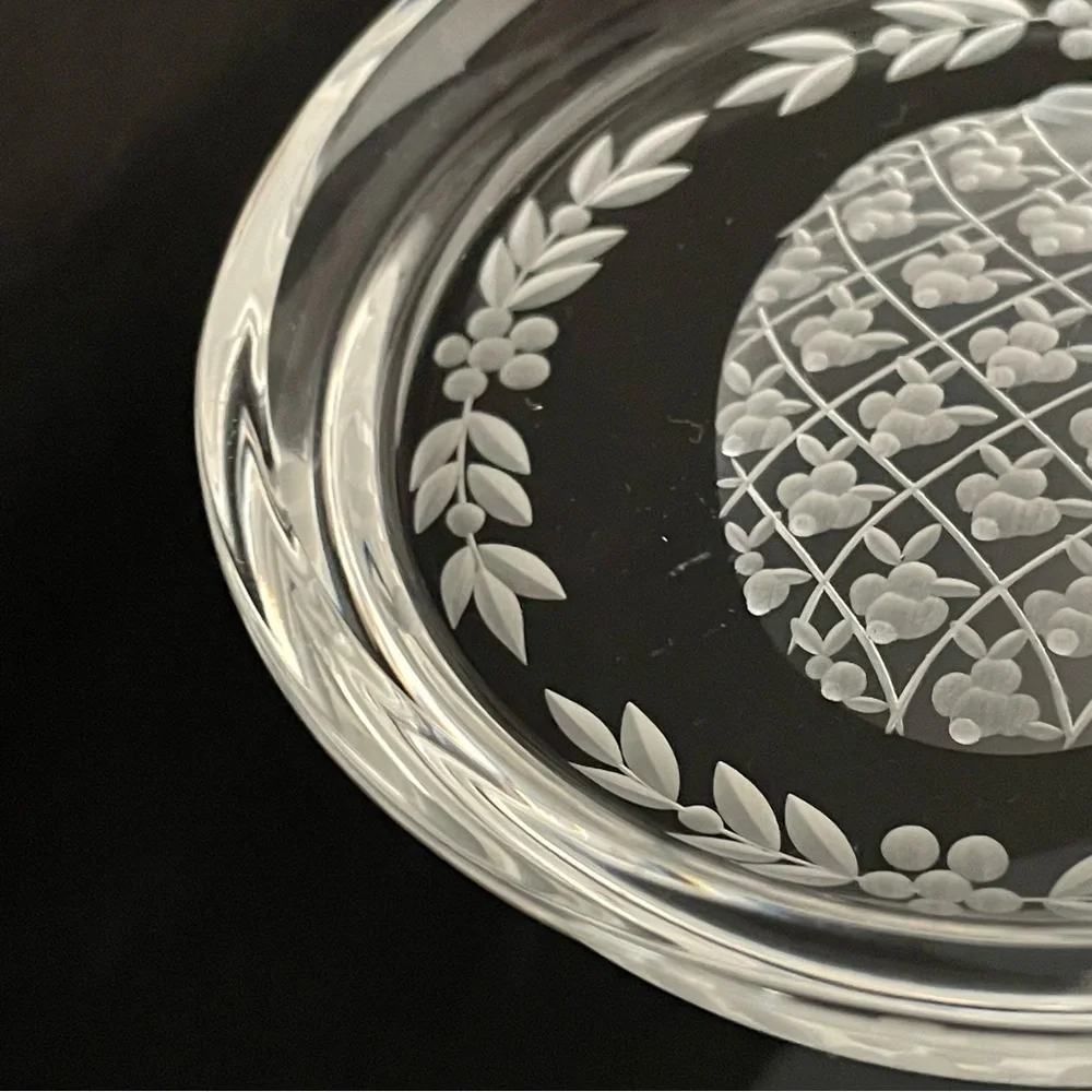 SET of 4 Faberge Egg Crystal Coasters